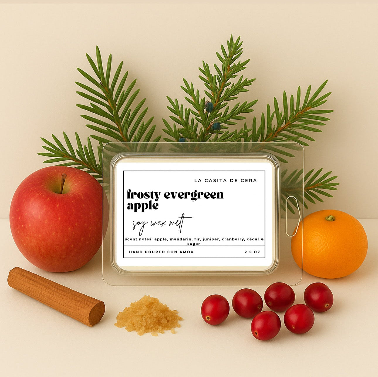 Frosty Evergreen Apple Wax Melt