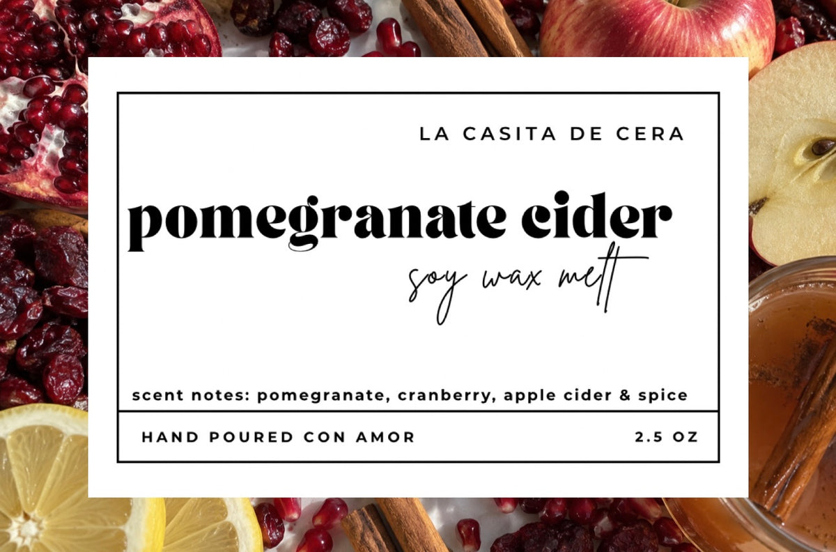 pomegranate cider wax melt