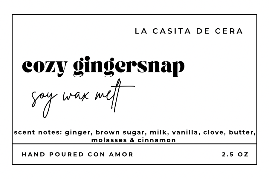 Cozy Gingersnap Wax Melt