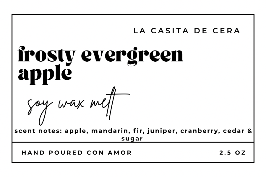 Frosty Evergreen Apple Wax Melt