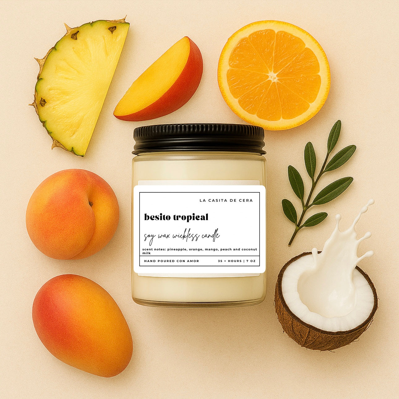 Besito Tropical Wick-less Candle