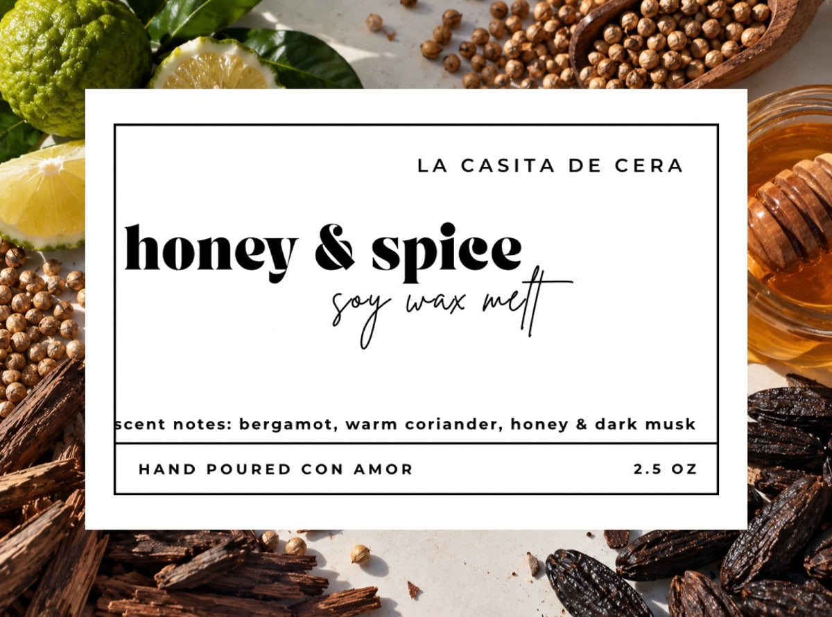 honey & spice wax melt
