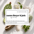Cactus Flower & Jade Wax Melt