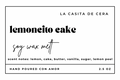 LEMONCITO CAKE Wax Melt