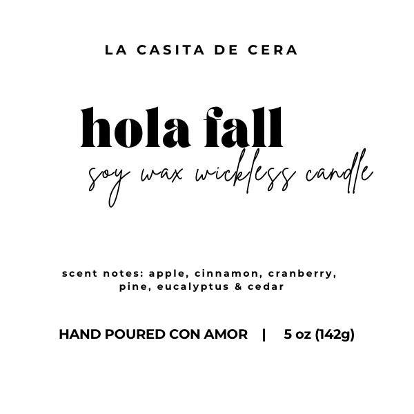 hola fall wickless candle