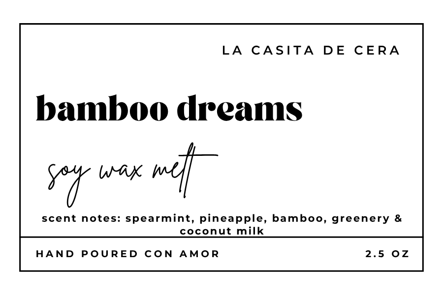 BAMBOO DREAMS Soy Wax Melt