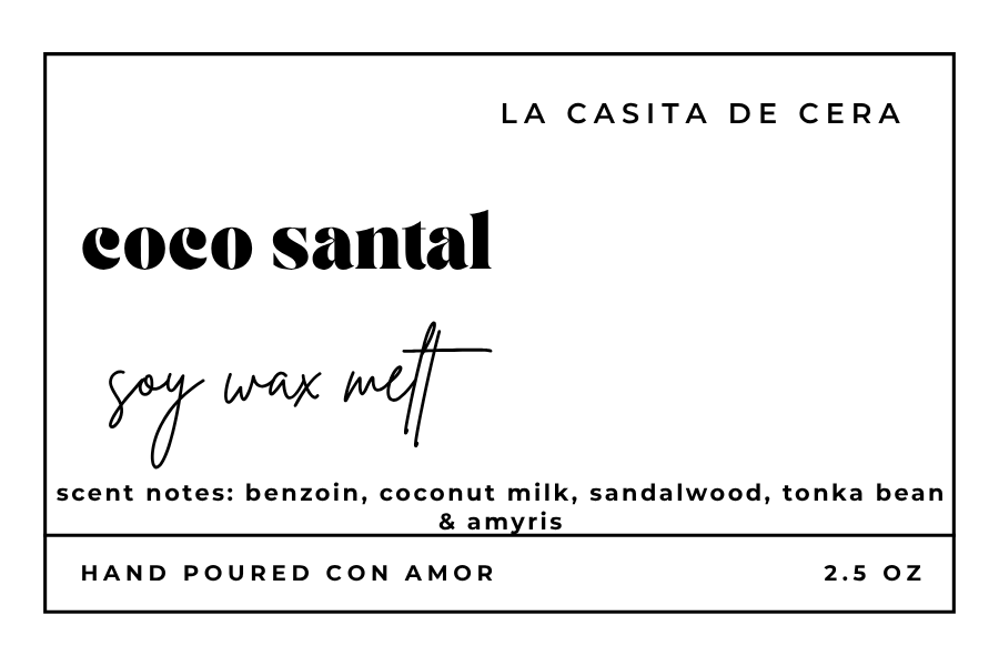 COCO SANTAL Soy Wax Melt